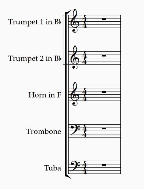 Blank Brass Orchestra Score  