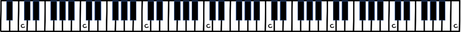 88-key keyboard by stating all the C keys