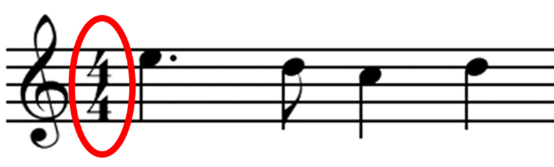 Opening Music Score "Marry Had a Little Lamb" with circled time signature
